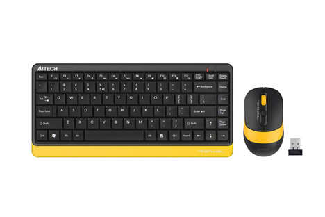 Клавиатура+мышь A4tech Клавиатура + мышь Fstyler FG1110 FG1110 BUMBLEBEE, цвет черный