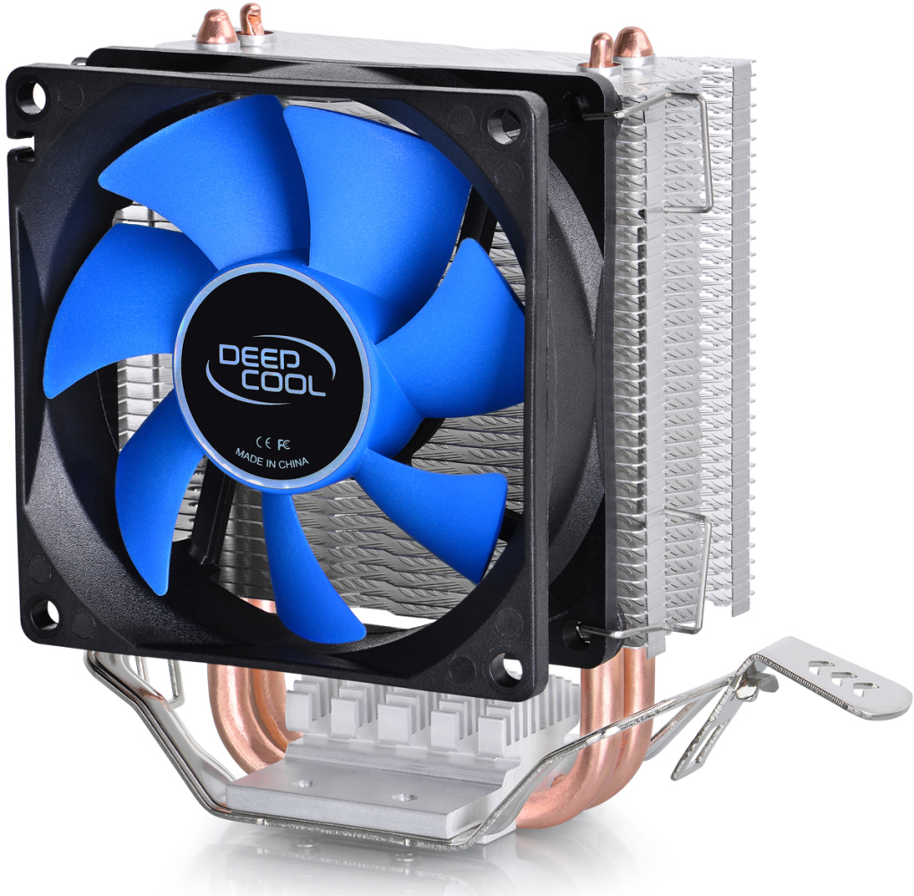Устройство охлаждения(кулер) Deepcool Ice Edge Mini FS V2.0 Soc-AM5/AM4/1200/1700/1851 черный/синий 3-pin 25dB Al+Cu 100W 276gr Ret (DP-MCH2-IEMV2)