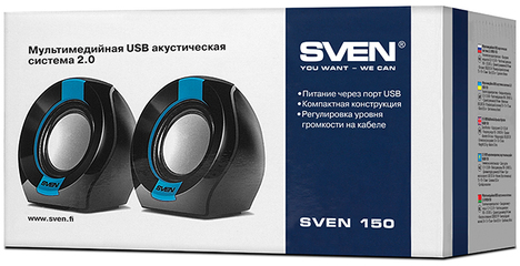 Колонки SVEN Stereo 150 (черный)