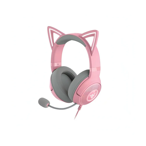 Гарнитура Razer Kraken Kitty V2, цвет розовый/серый
