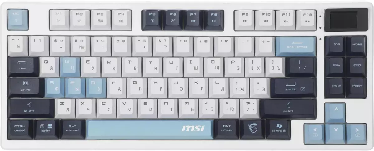 Клавиатура MSI FORGE GK600 TKL WIRELESS SKY S11-43RUP01-HH9, цвет серый
