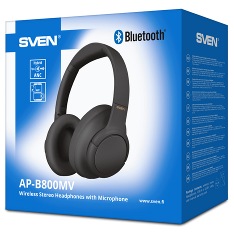 Bluetooth-гарнитура SVEN AP-B800MV, цвет черный