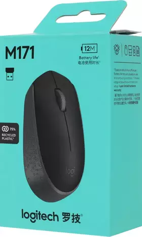 Мышь Logitech M171 910-004643, цвет черный