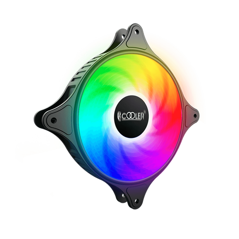 Кулер для корпуса/ Case Cooler PCCooler FX 120 ARGB BK (120x120x25mm, 4-pin PWM, ARGB, 52.79CFM, 33.2dBA, 2000RPM, Black)
