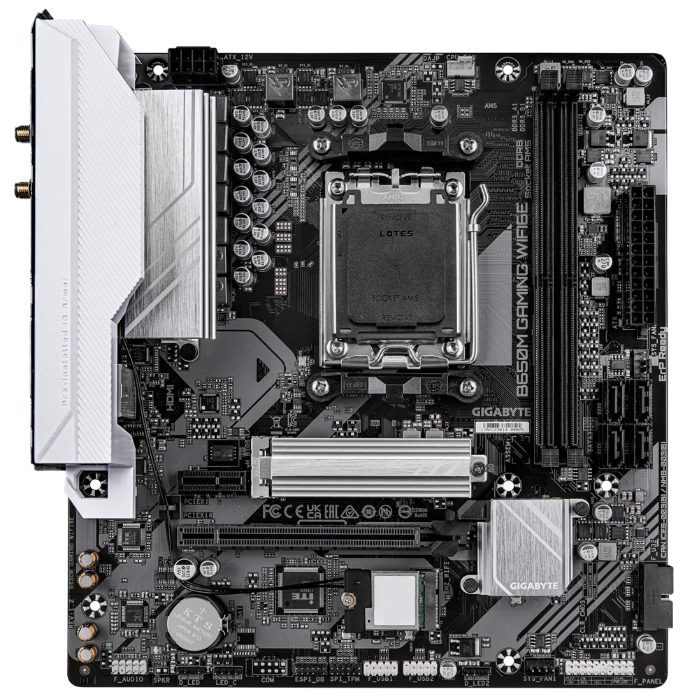 Материнская плата Gigabyte AM5 AMD B650 B650M GAMING WIFI6E
