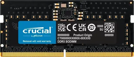 Оперативная память Crucial Laptop DDR5 5600МГц 1x8ГБ CL46, CT8G56C46S5
