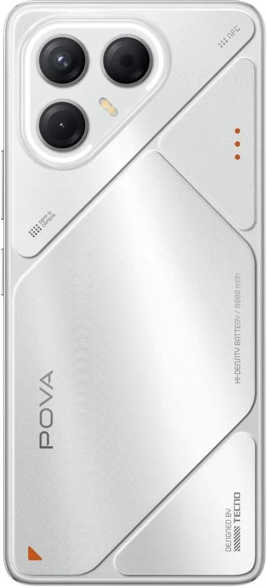 Смартфон TECNO POVA POVA 7 256 ΓБ серебристый