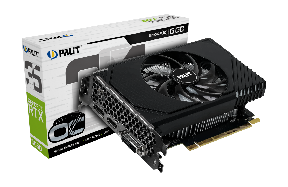 Видеокарта Palit GeForce RTX 3050 6 ΓБ Retail