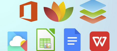 Изображение. Иконки популярных офисных приложений и сервисов