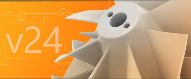 Изображение. Деталь механизма на желтом фоне и надпись v24