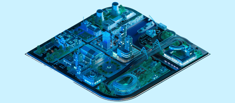 Изображение. Футуристическая городская планировка
