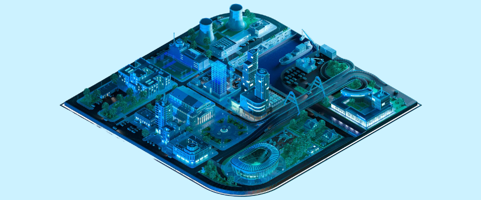 Изображение. Футуристическая городская планировка