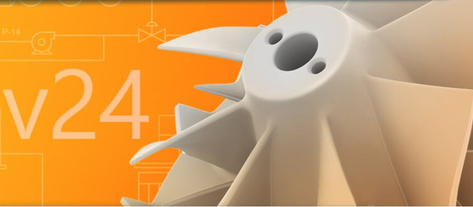 Изображение. Деталь механизма на желтом фоне и надпись v24