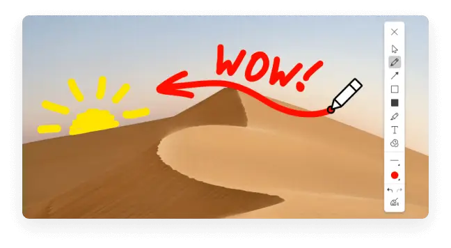 Аннотации и редактирование в Icecream Screen Recorder